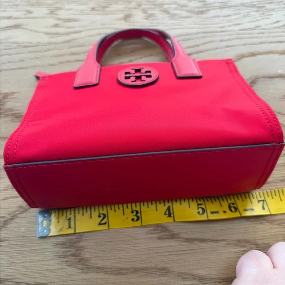 Tory Burch Ella Nylon Mini Tote - Brilliant Red - Picture 2 of 6